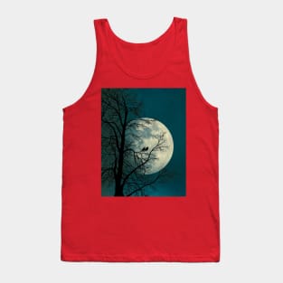 moon and birds Tank Top